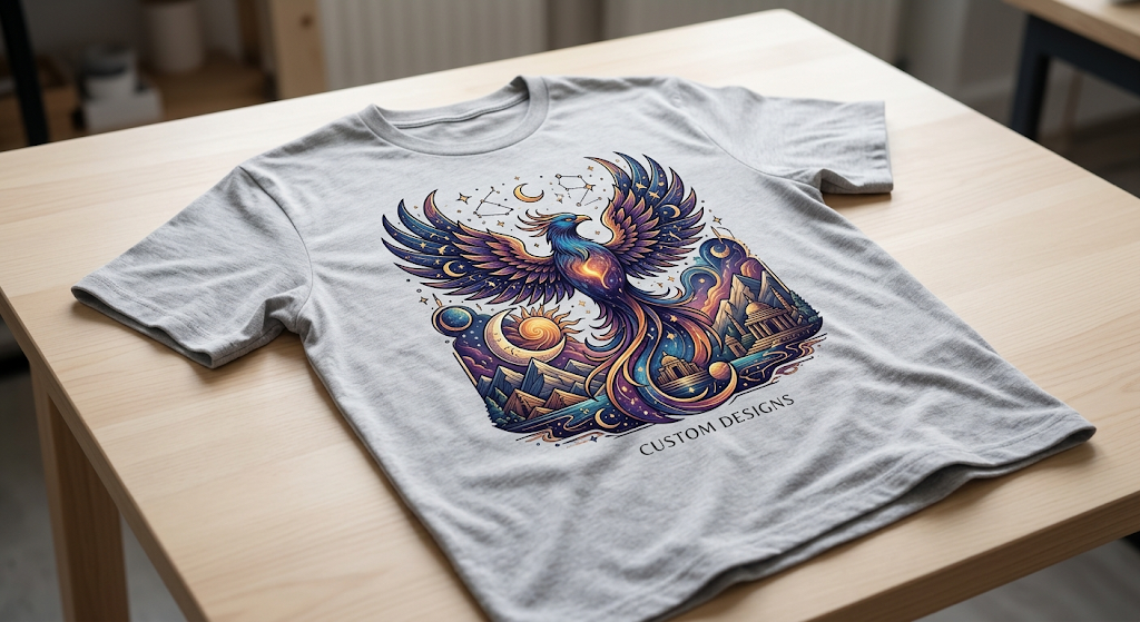 Phoenix Custom T-Shirt Design – Printable Digital File